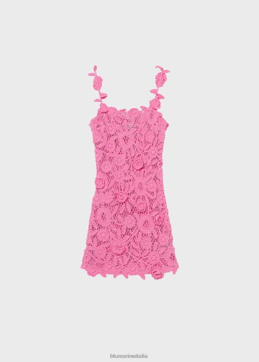 Blumarine donne abito in maglia con rose ricamate abbigliamento 0L44T17